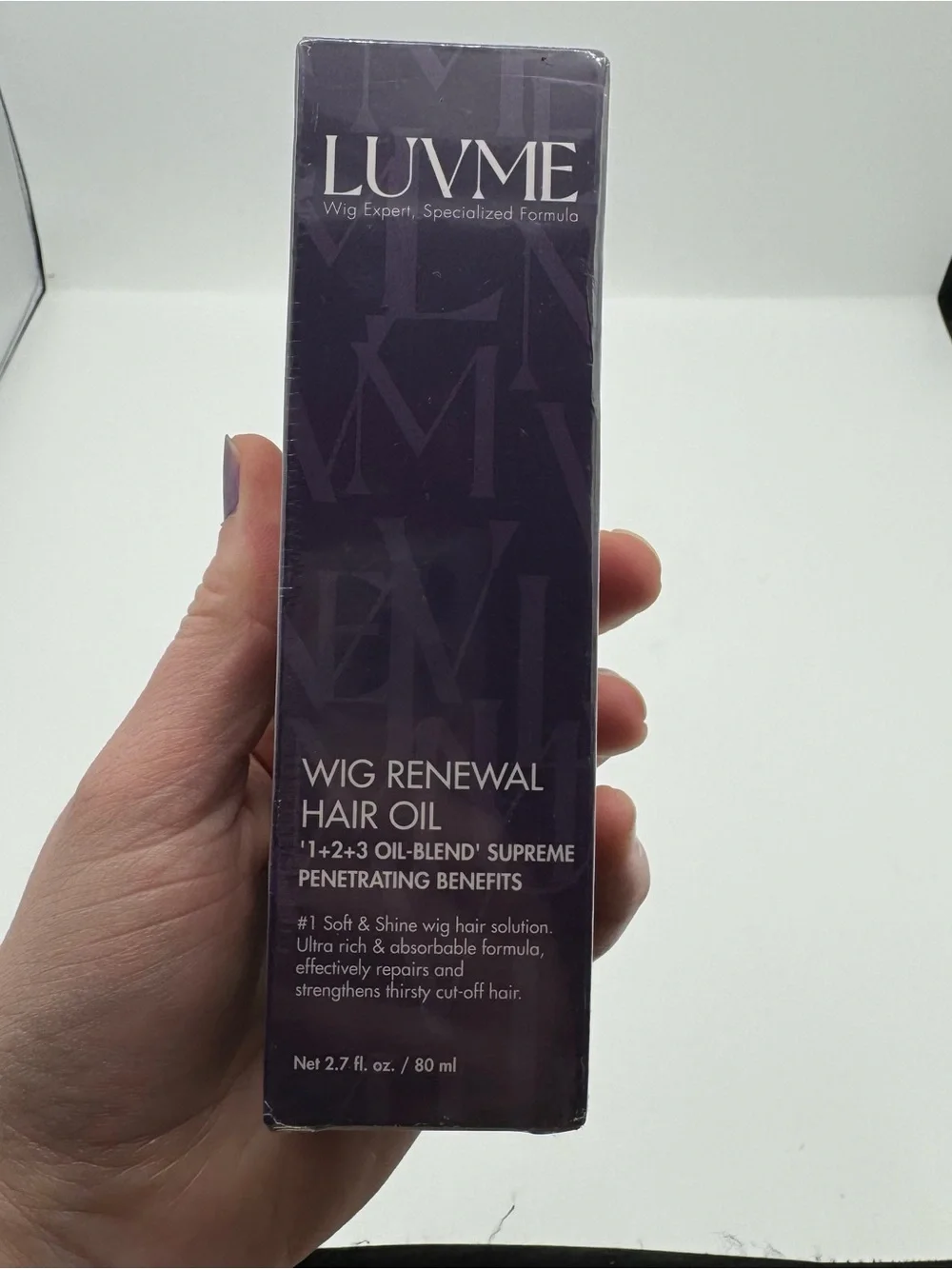 Luvme Wig Renewal Hair Oil Repairs Dry Damaged Hair Boosts Shine Controls Frizz